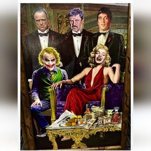 Gangsters Living Life Wooden Wall Art